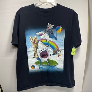 Cats & Sharks A.Lab T-Shirt Size Large